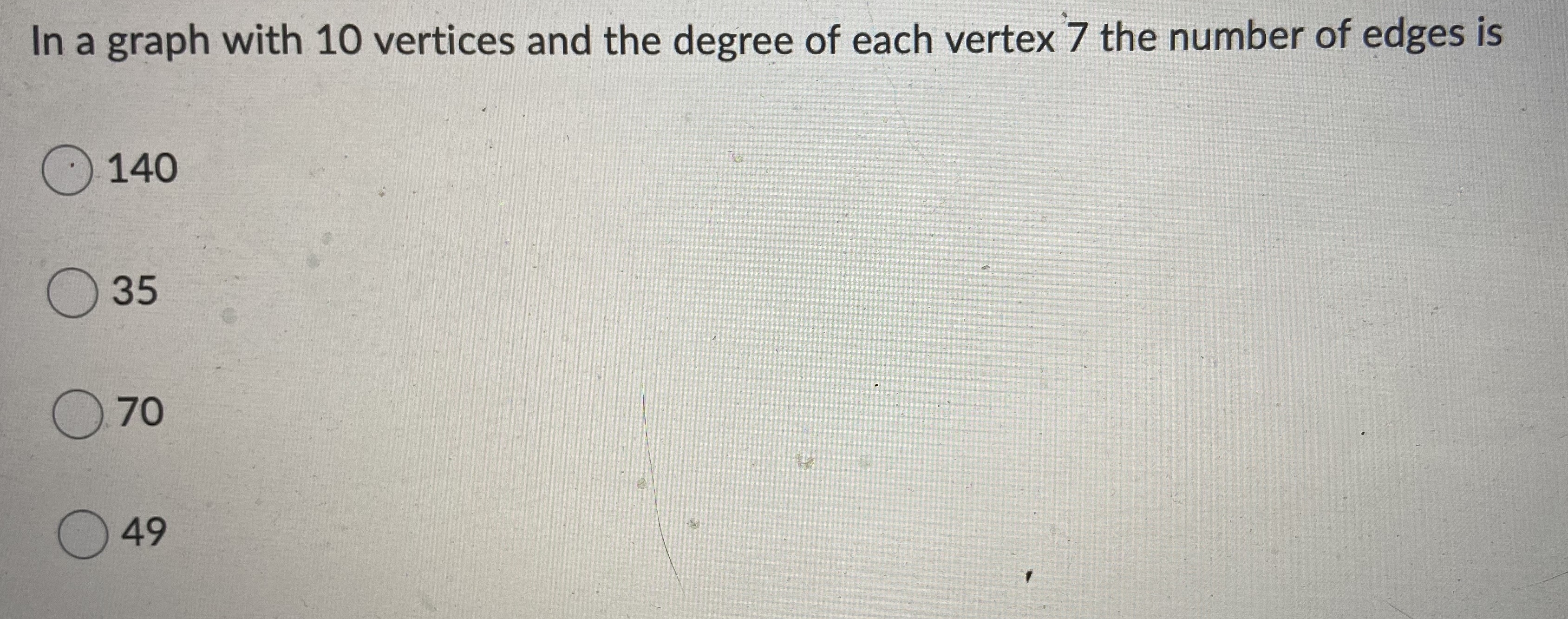 Practice question ac \fIn a graph with 10