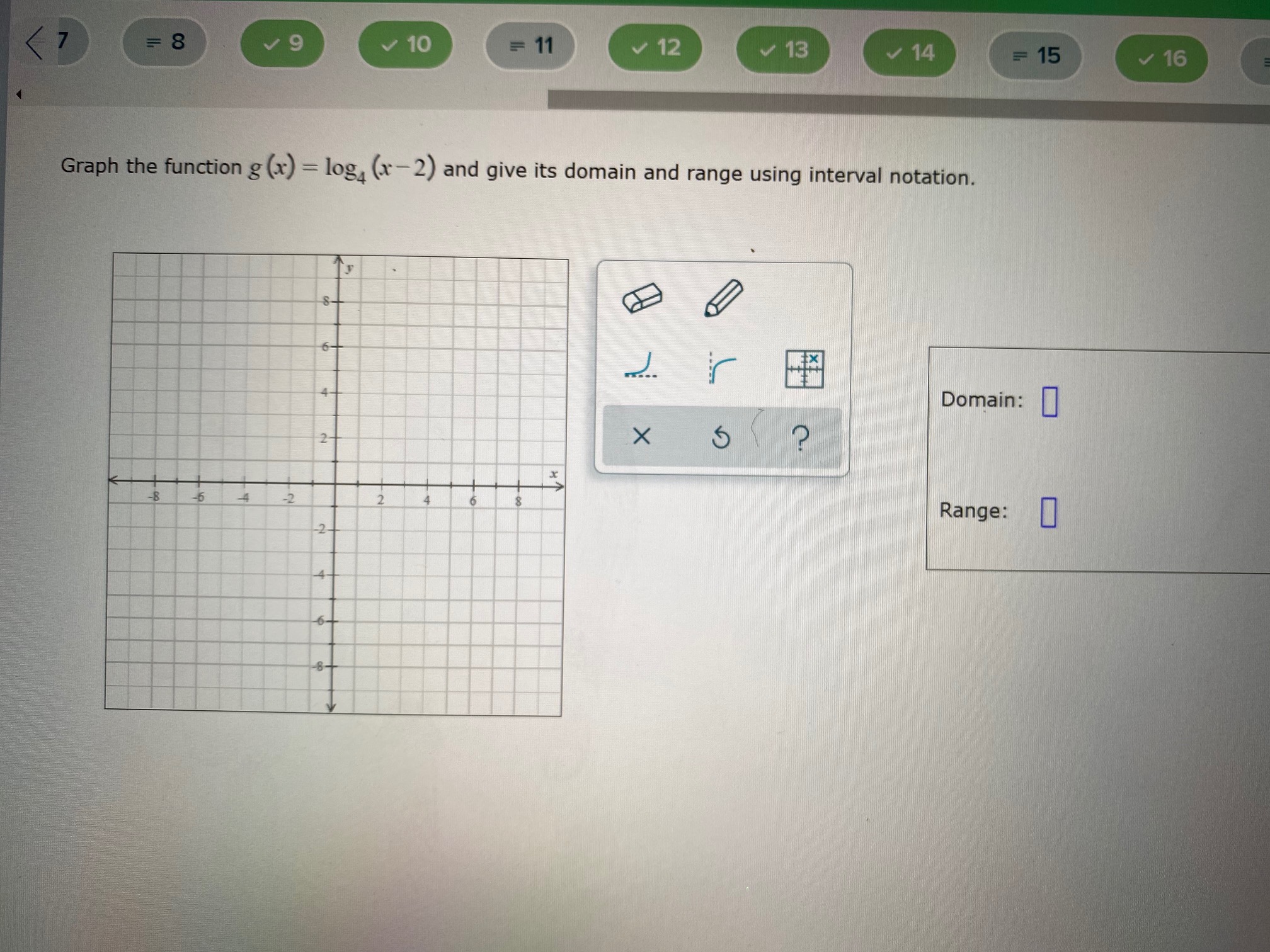 I need help with this one = 8 v 9 10 = 11 12 13