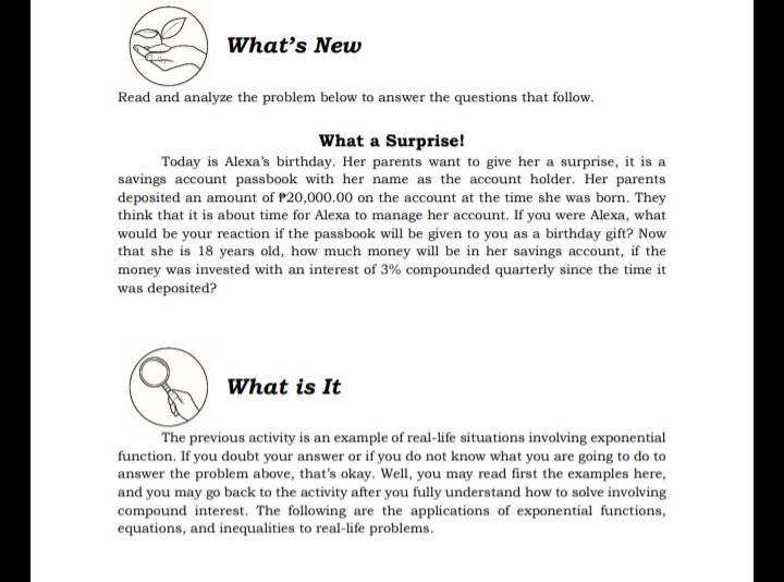 Lesson: What's New Read and analyze the