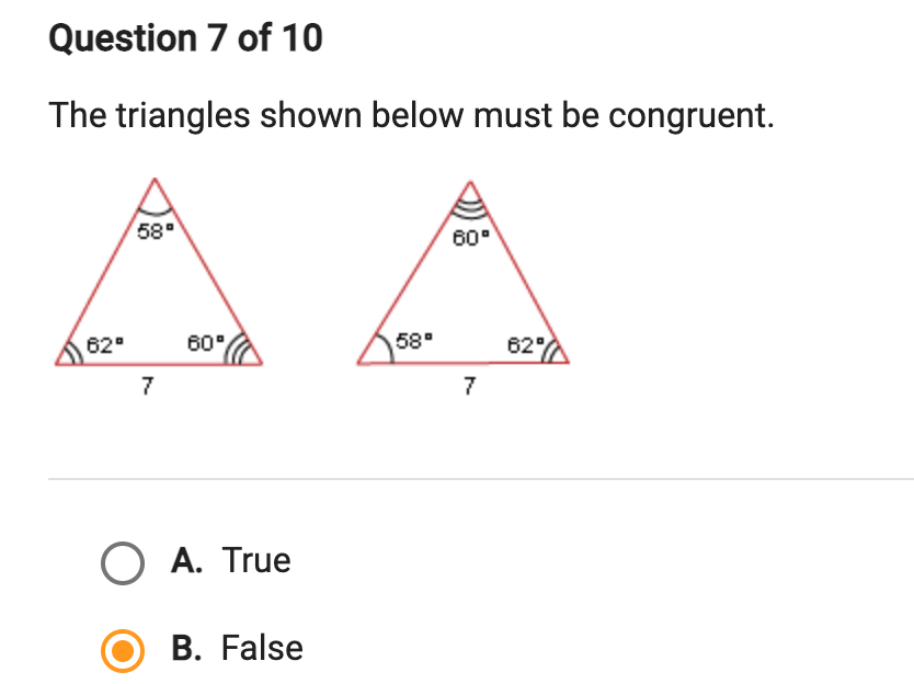 Please answer this question :) True or False