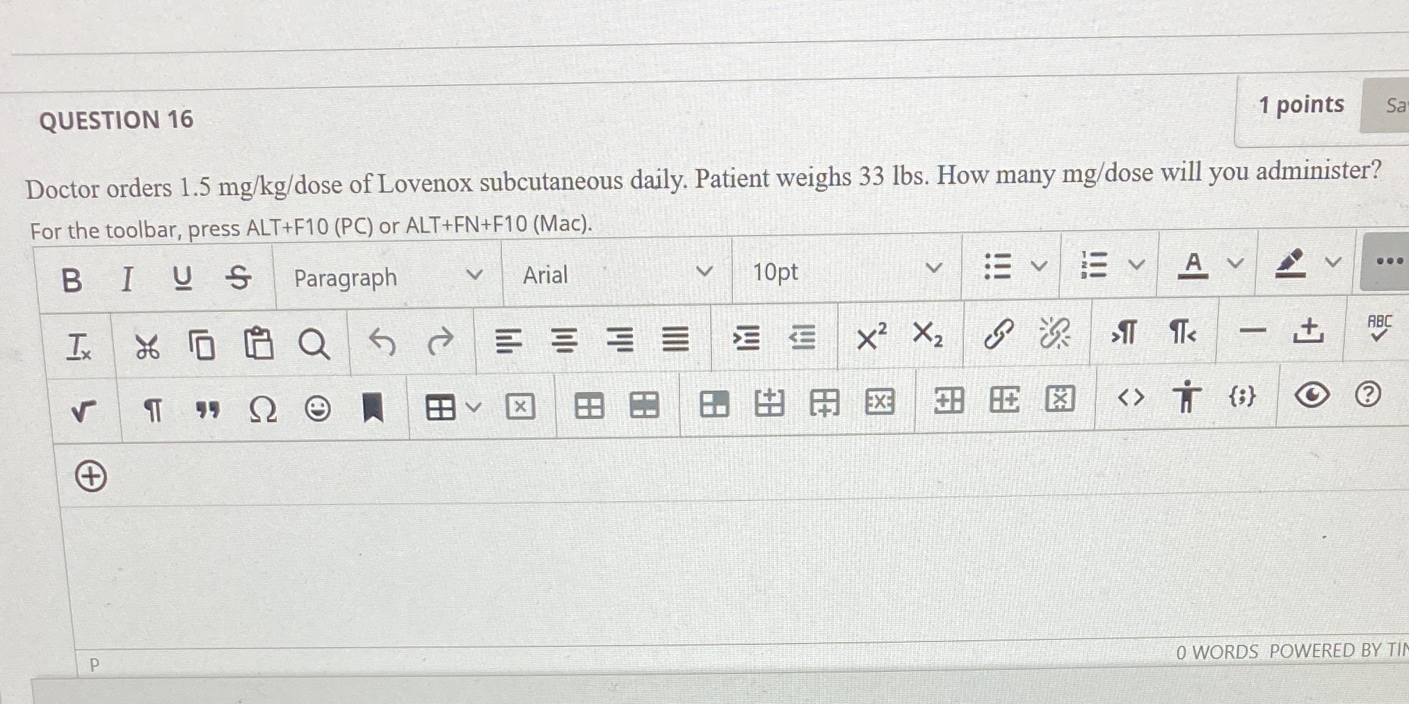 12. For values greater than 1, round to the tenth