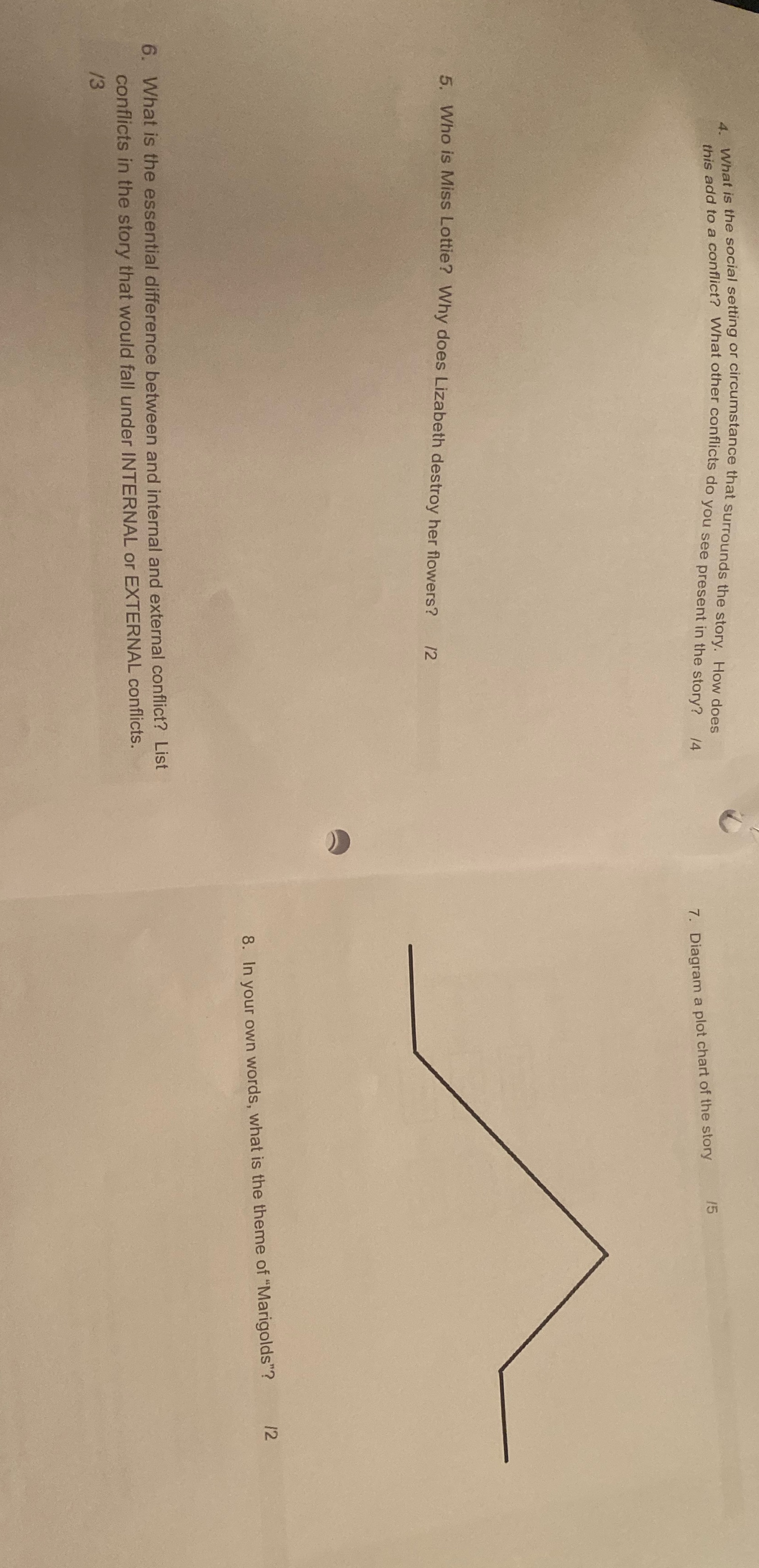 Short Story Marigolds by Eugenia CollierPlease