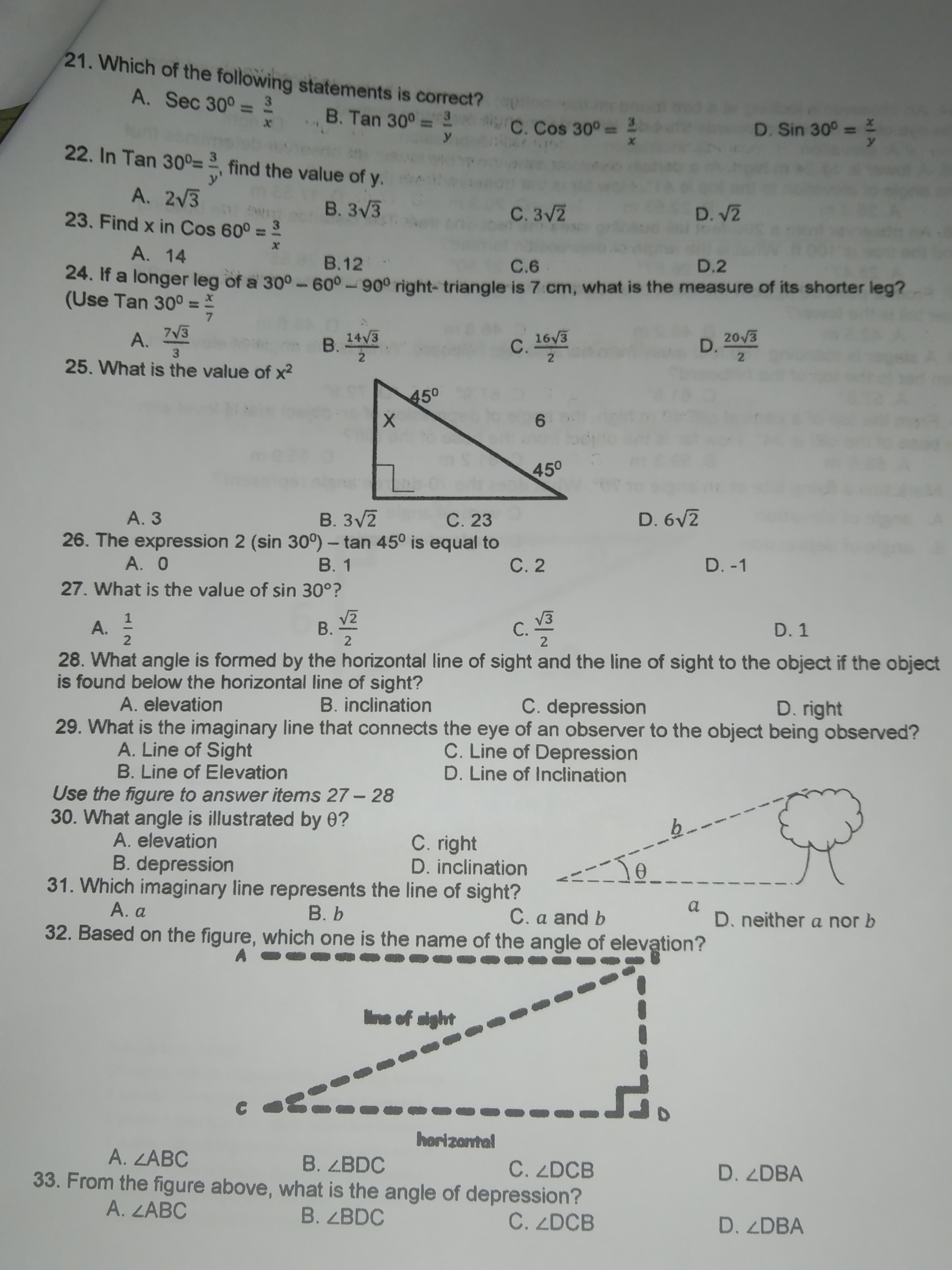 Math subject Please help me with this 1. In any