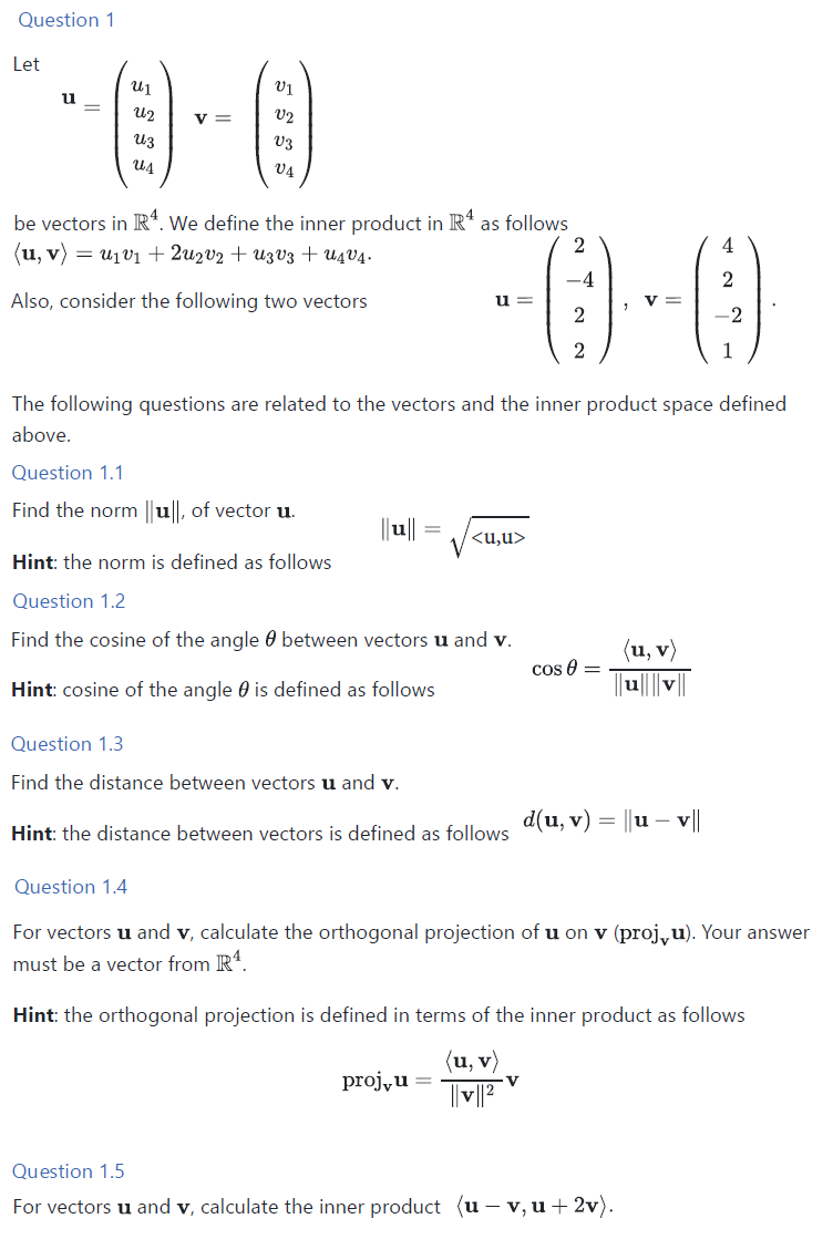 Question 1 Let \"U; 1.3 11 _ 1 1 _ \"