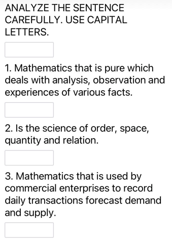 Please answer this and show your solutions on