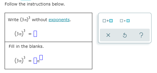 Follow the instructions below. Write (3m) without