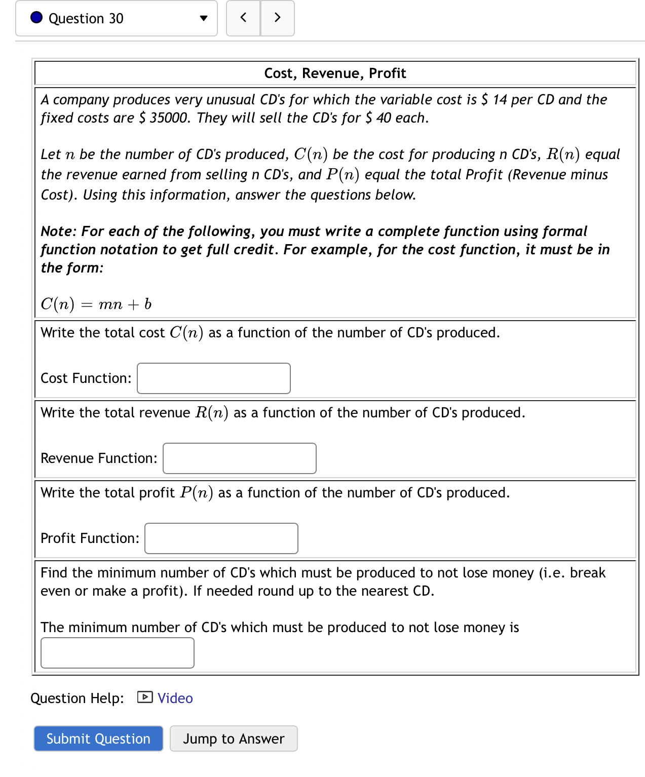 0 Question 27 v < > Characteristics of an