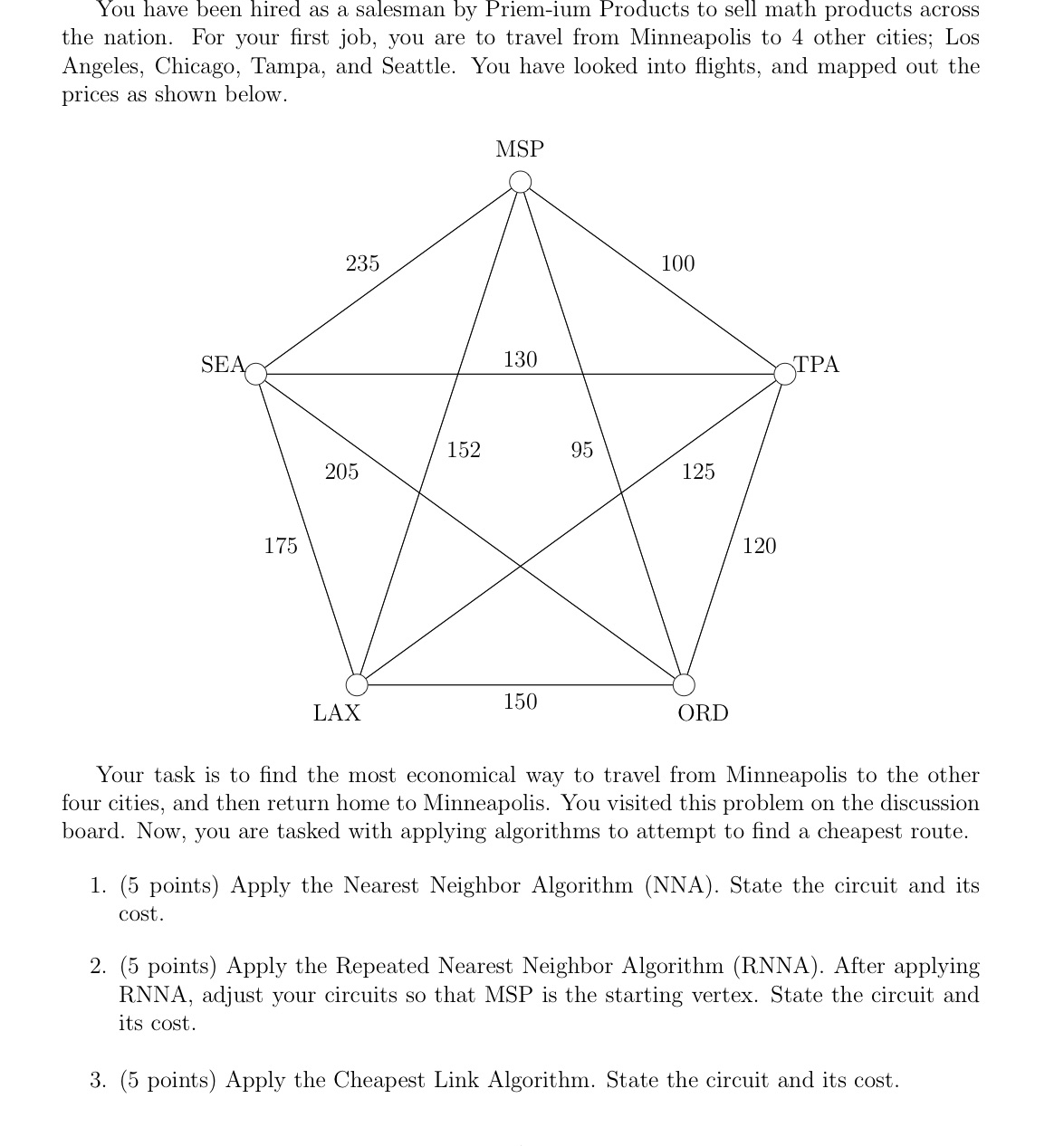 You have been hired as a salesman by Priem-ium