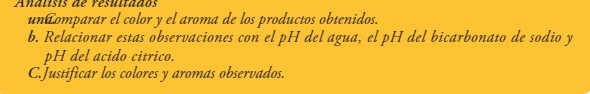 Analisis de resultados undomparar el color y el
