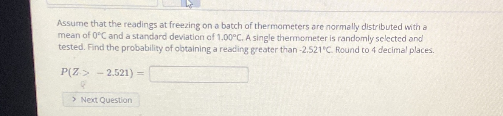 in; ' Assume that the readings at freezing on a