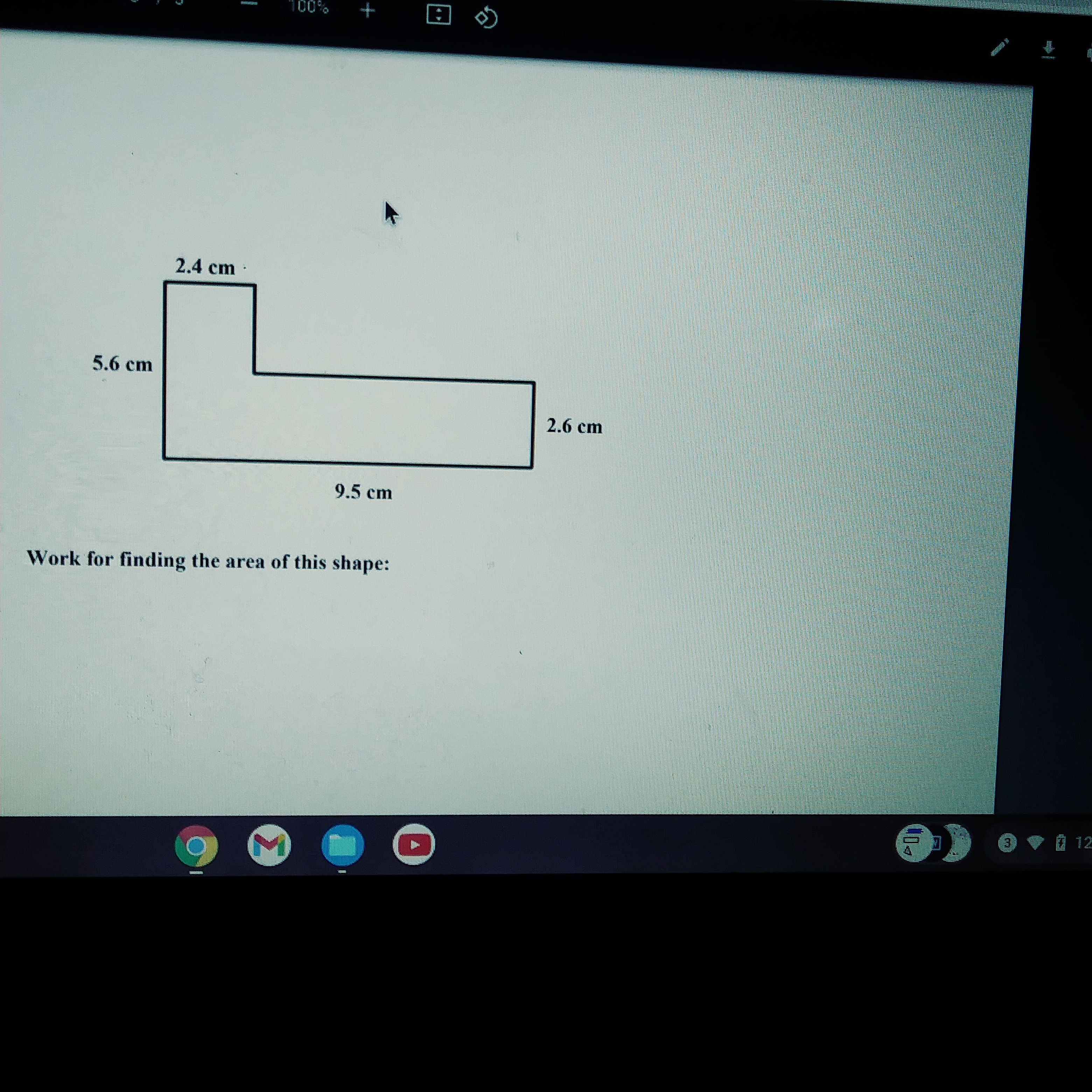 3 100% Area Worksheet If you need more help with