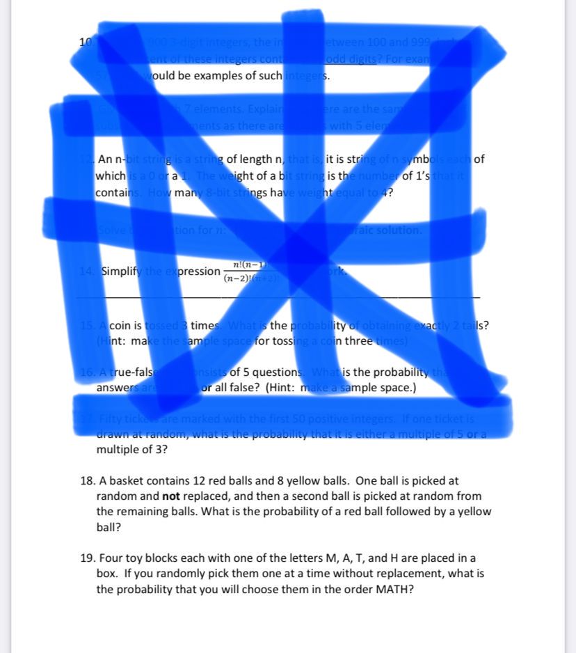Help me answer questions 18 to 24 III]. A