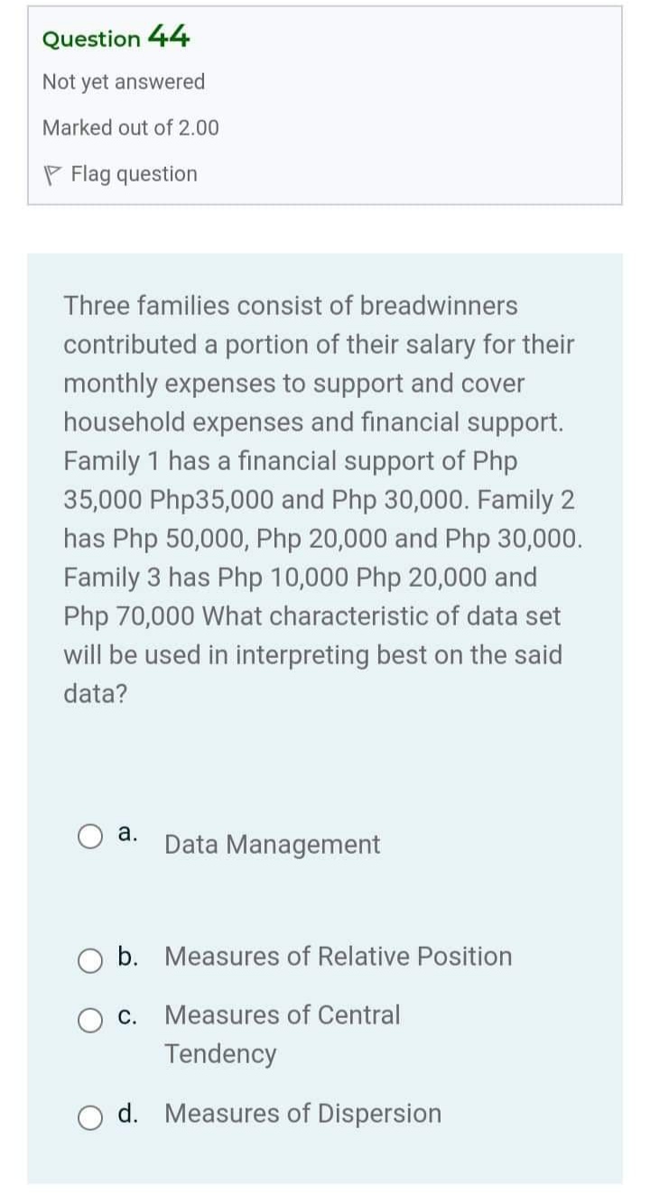 Please help me get unstuck ASAP Question 41 Not