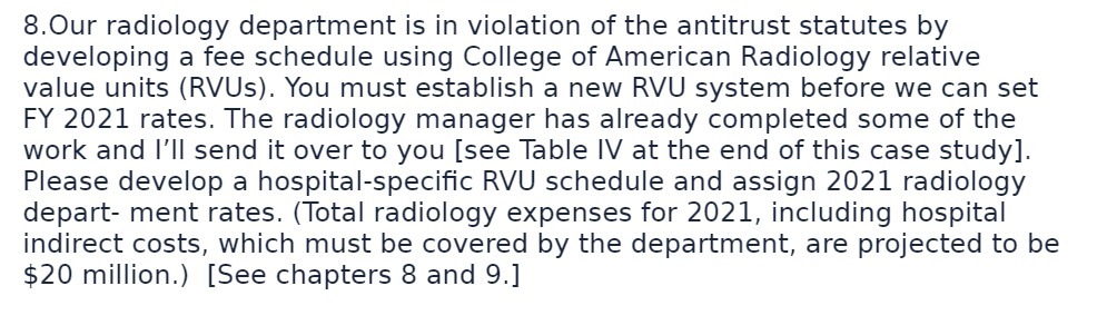 8.0ur radiology department is in violation of the