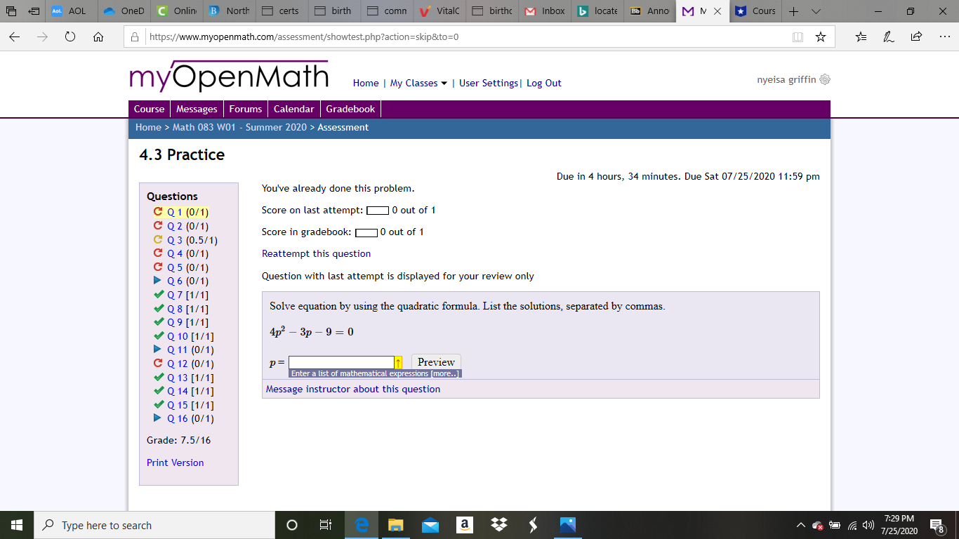 need assistance with this question. Acl AOL OneD