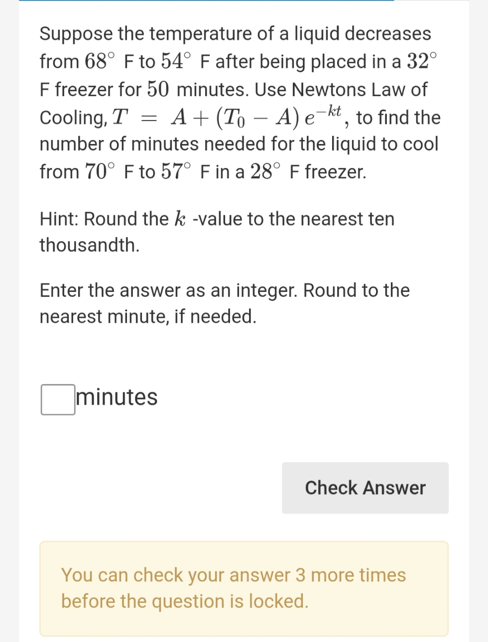 please solve and explain Suppose the temperature