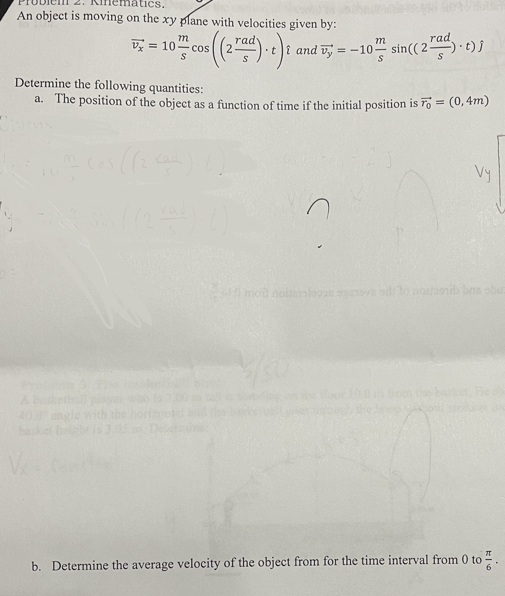 nematics. An object is moving on the xy plane