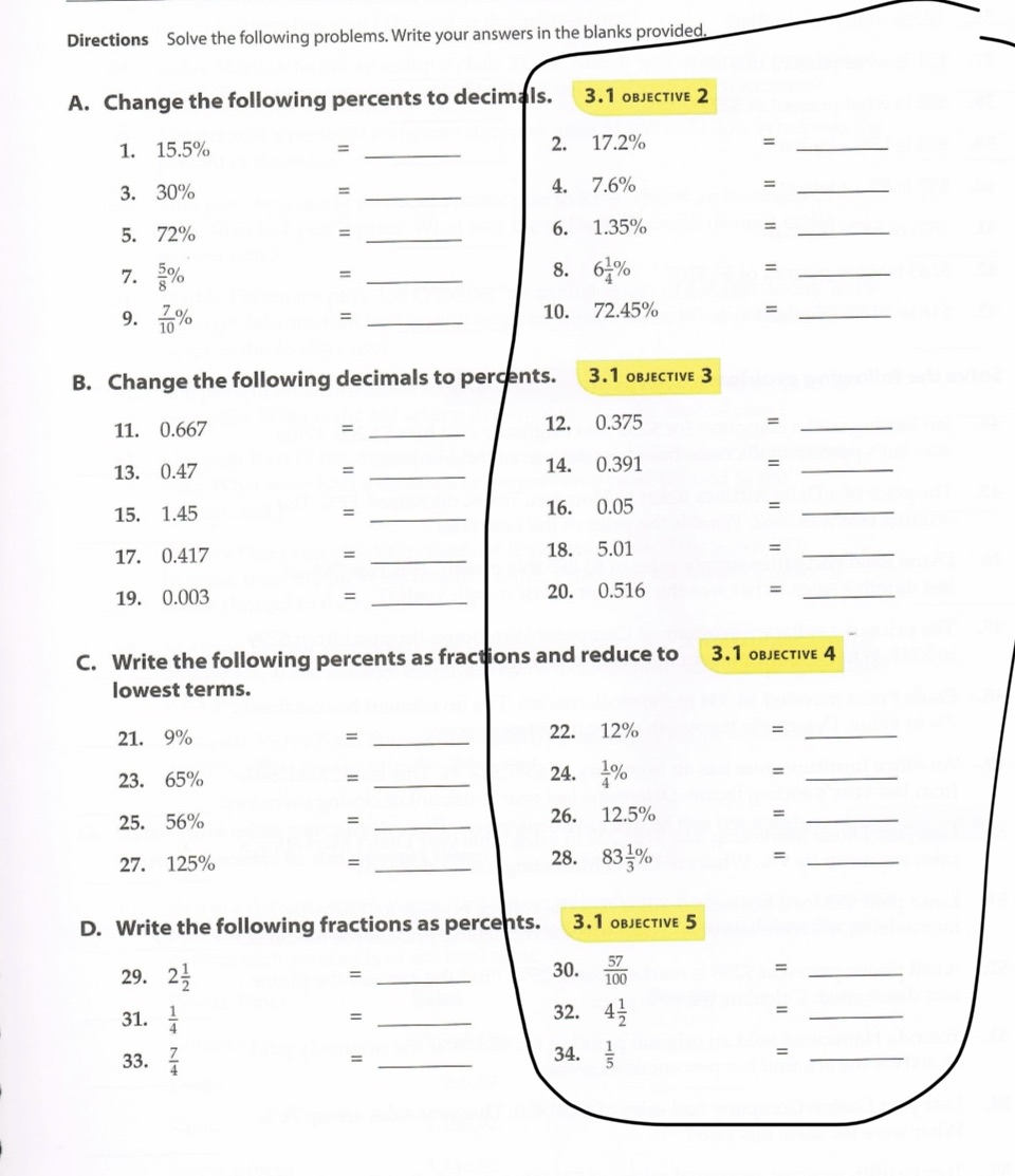Please answer the highlight section Directions