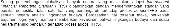 Seiring perkembangan globalisasi banyak negara