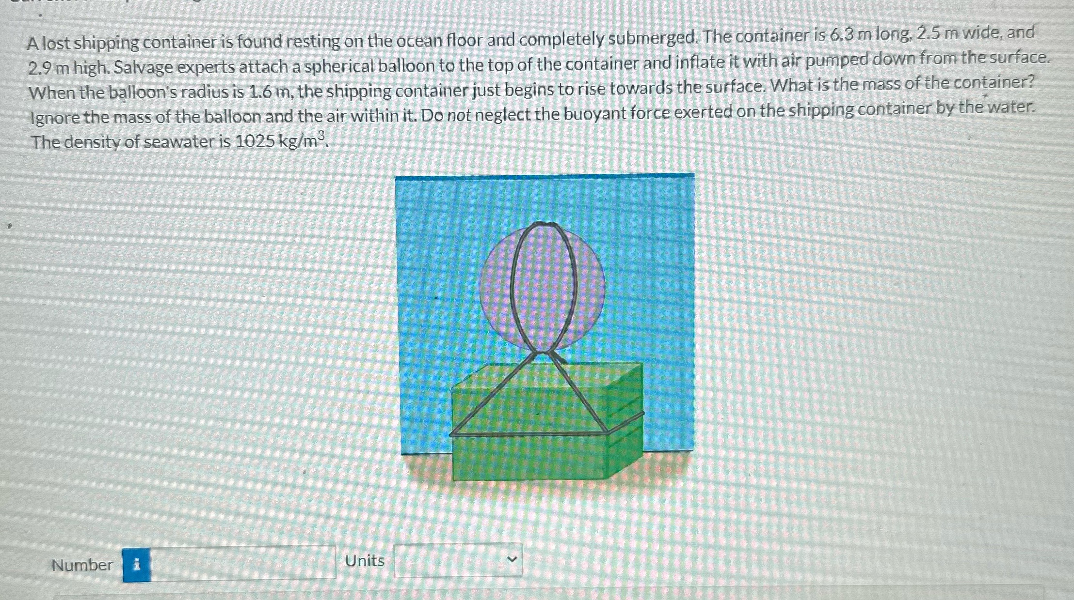 A lost shipping container is found resting on the