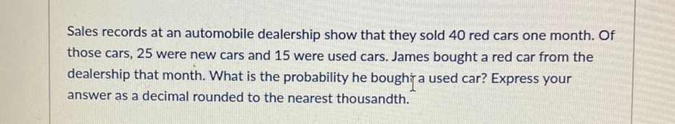 Sales records at an automobile dealership show