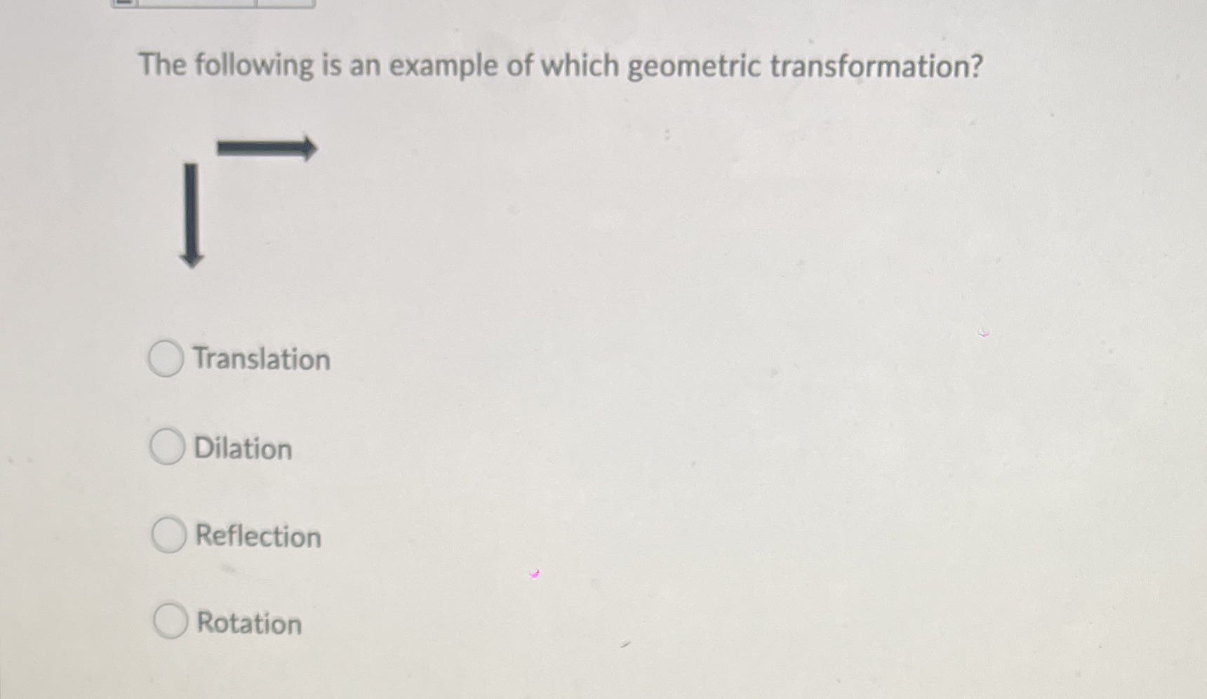 The following is an example of which geometric