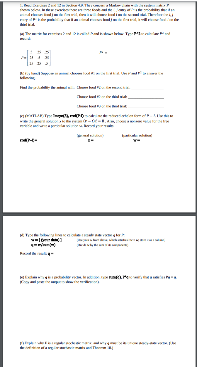 Please help me with linear algebra question. 1.