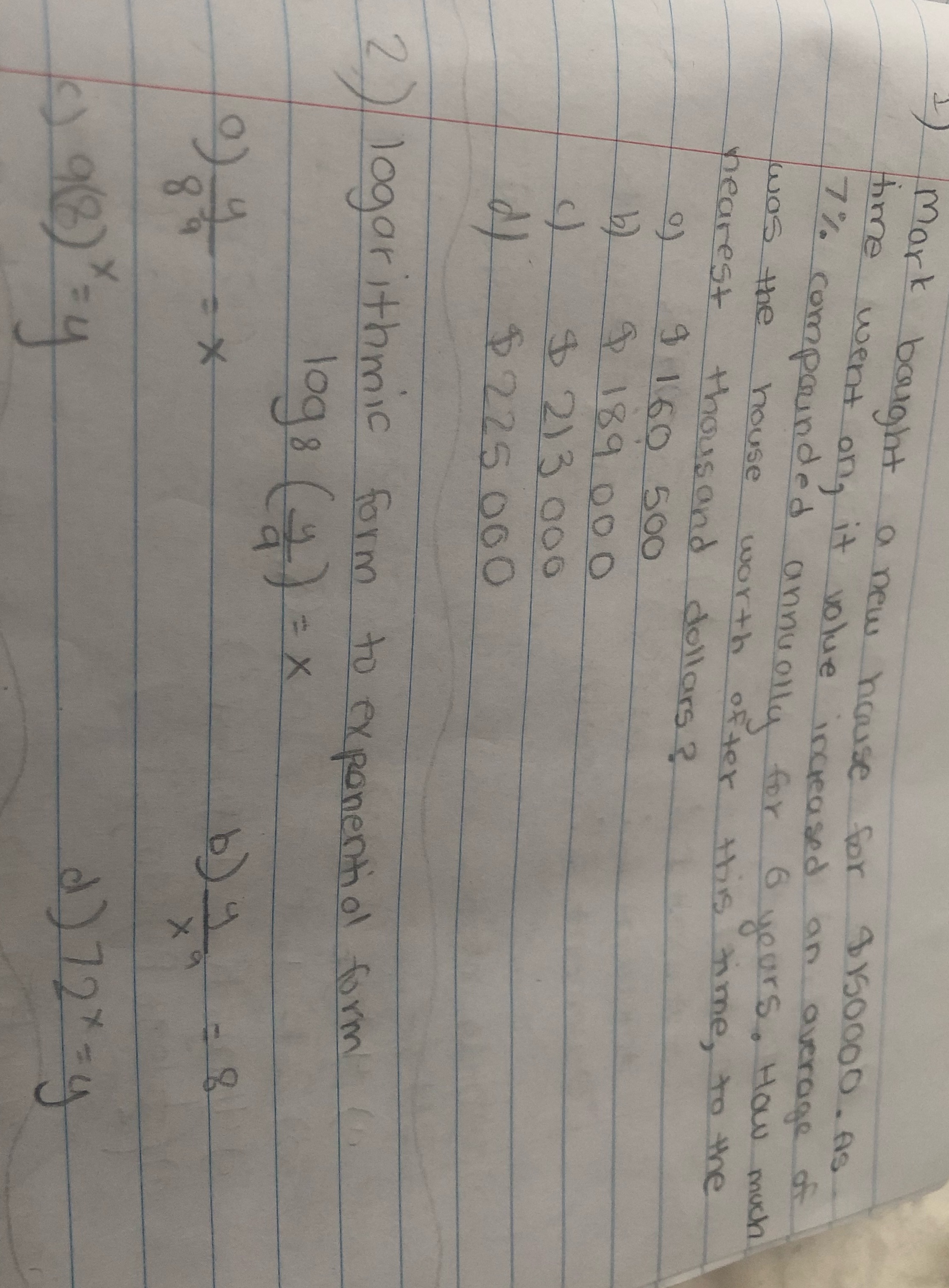 Please answer needed in 15 mins mark bought a new