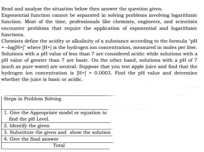 Read and analyze the situation below then answer