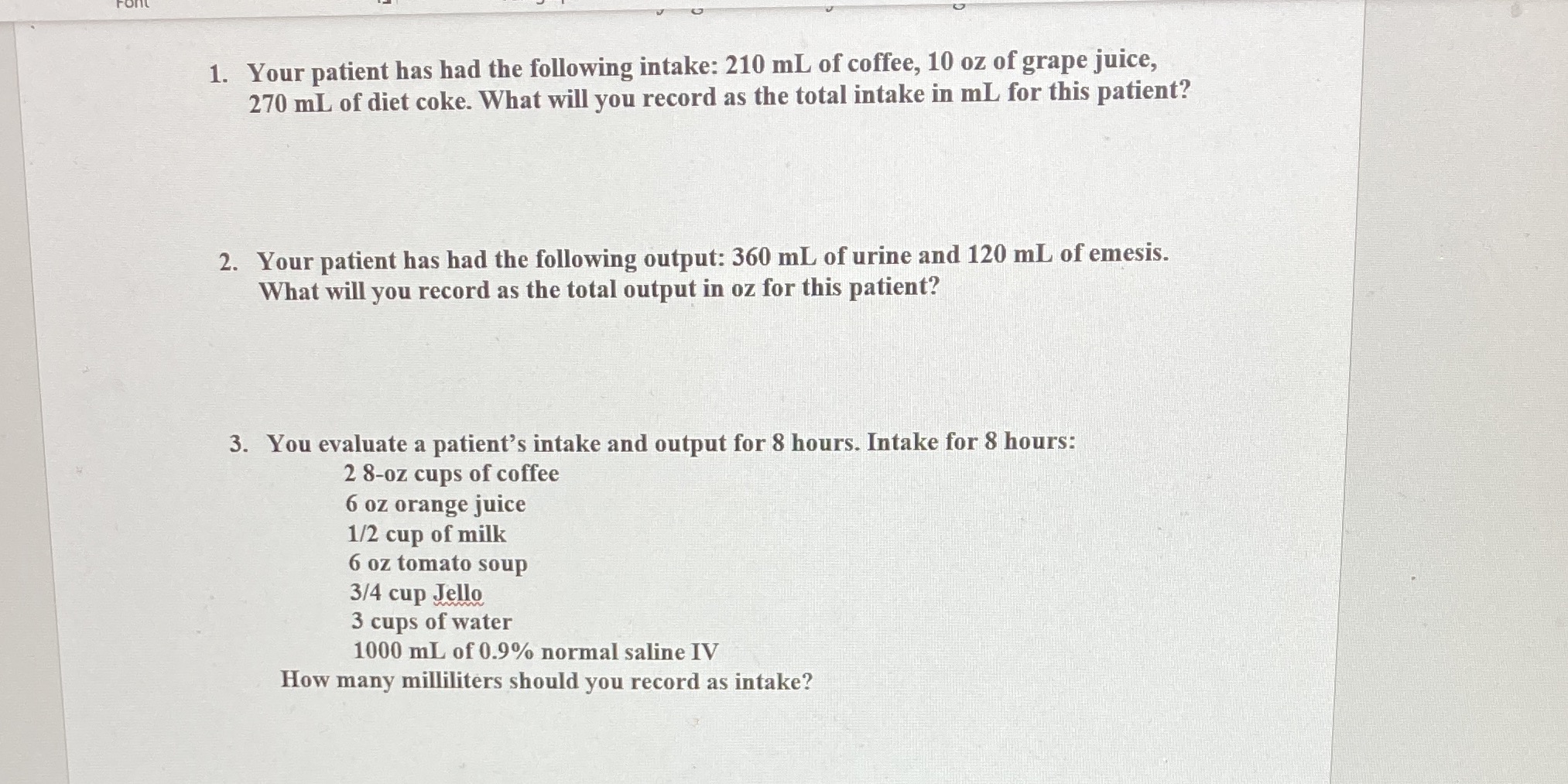 For all values greater than 1, round to the tenth