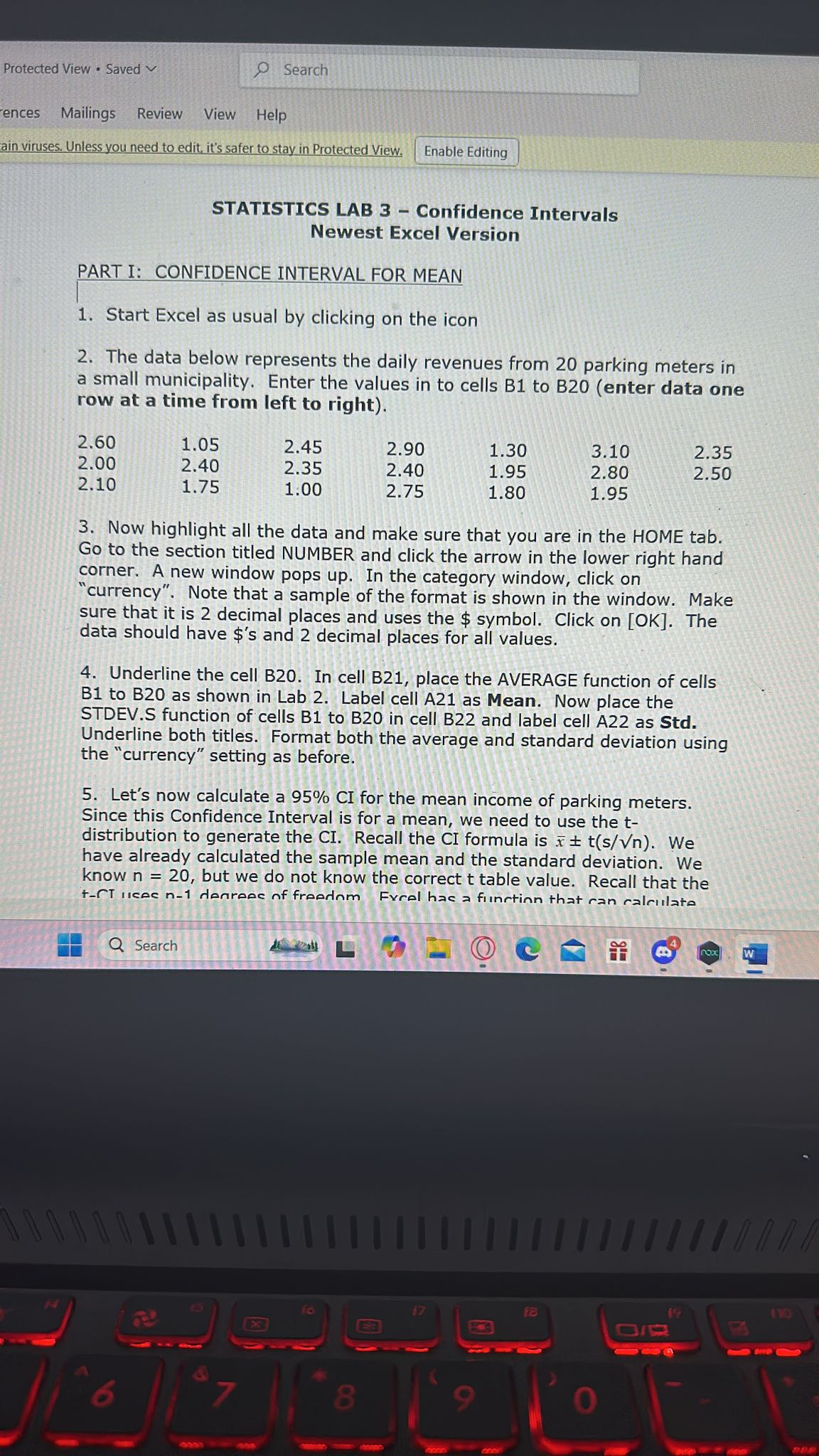 please do it in excel and upload it to google