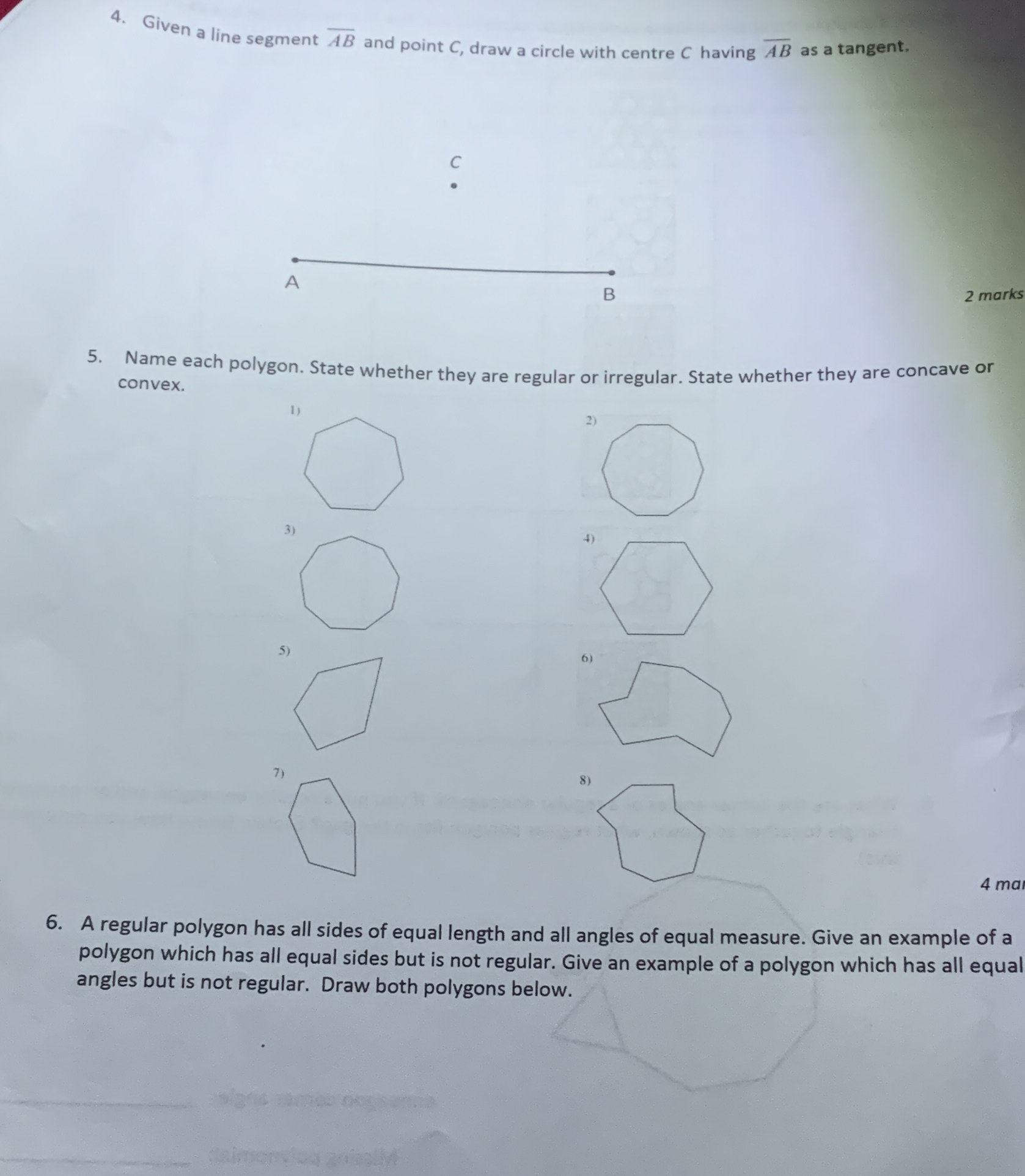 Math 12 foundations 4. Given a line segment AB