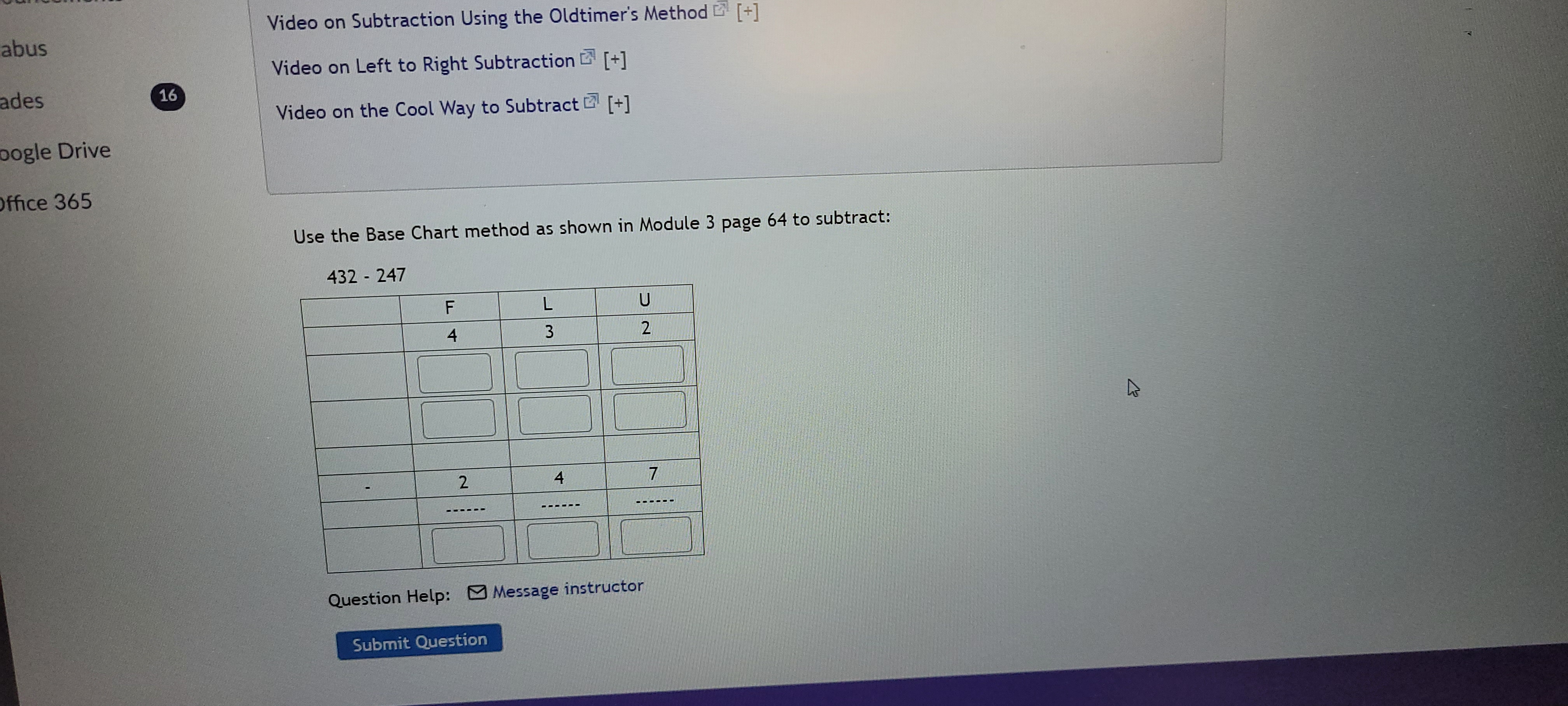 Find the answer to the following subtraction