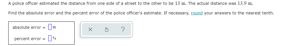 A police officer estimated the distance from one
