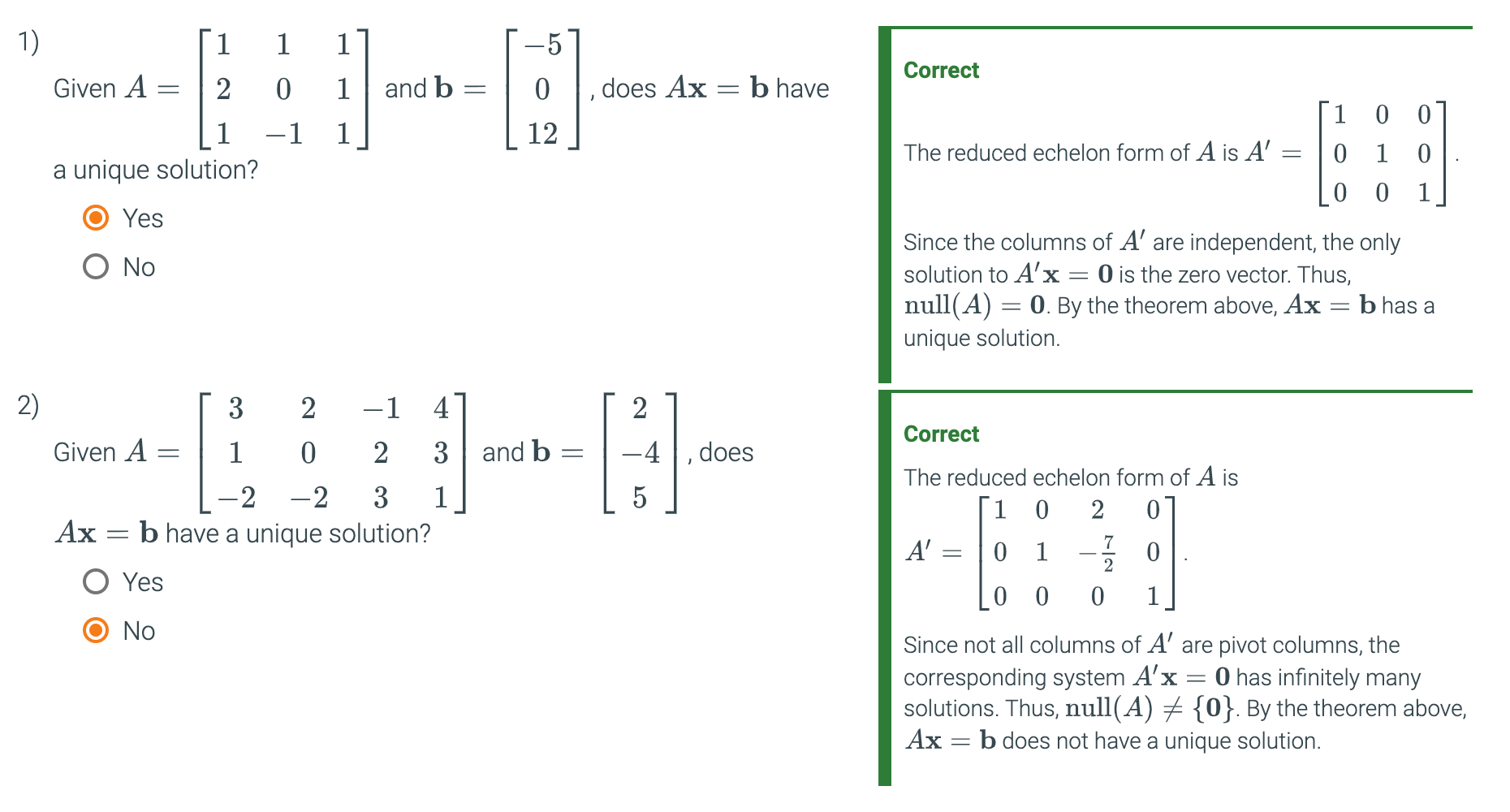 use the given example to answer!!!!! Determine