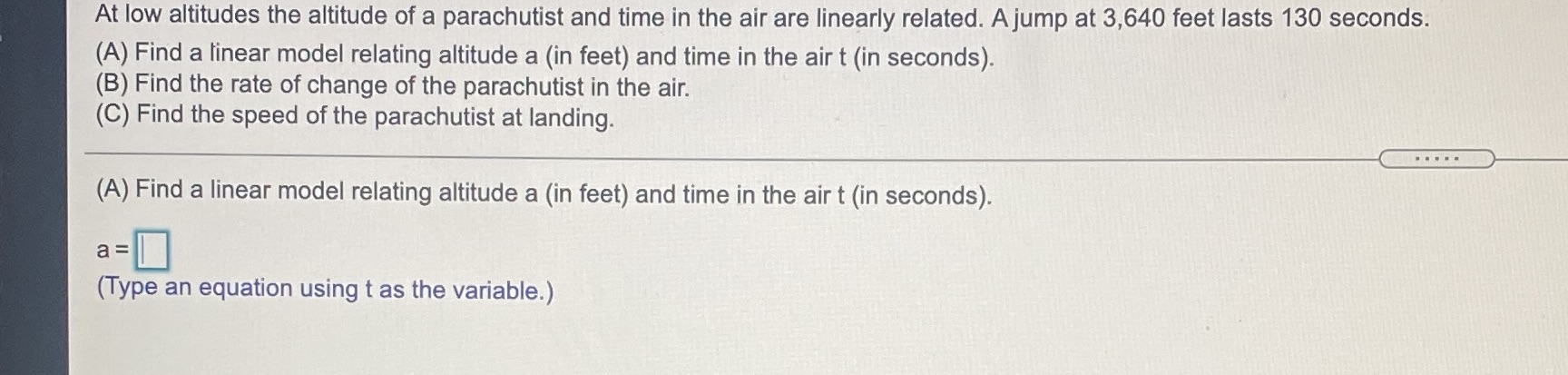 At low altitudes the altitude of a parachutist