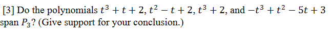 Show work by typing if possible. P2 = {p(x)|p(x)