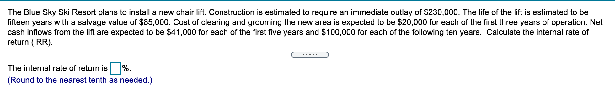 The Blue Sky Ski Resort plans to install a new