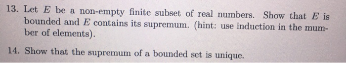 need help with these problems 13. Let E be a