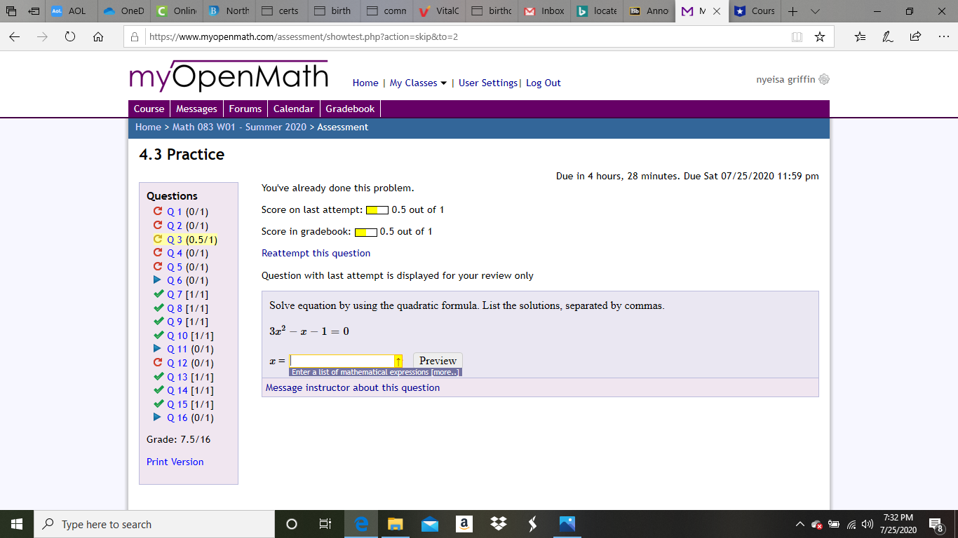 need assistance with this question Acl AOL OneD C