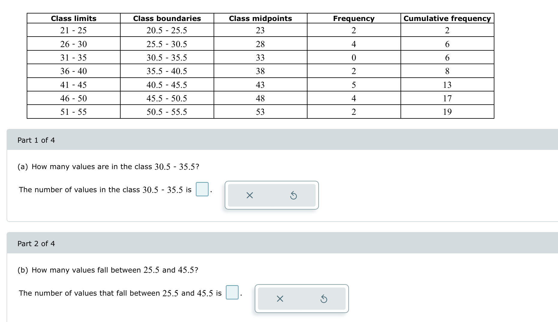 3. Construct a relative frequency distribution.