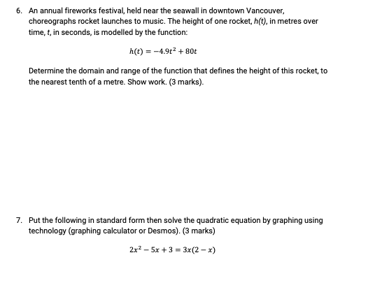 6. An annual fireworks festival, held near the