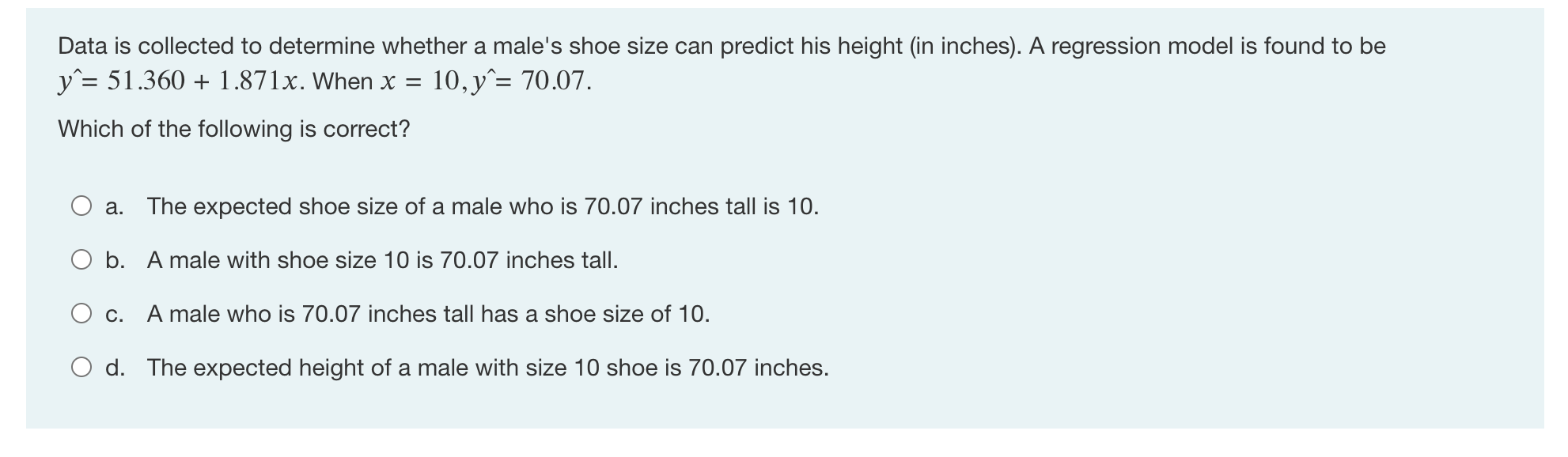 Data is collected to determine whether a