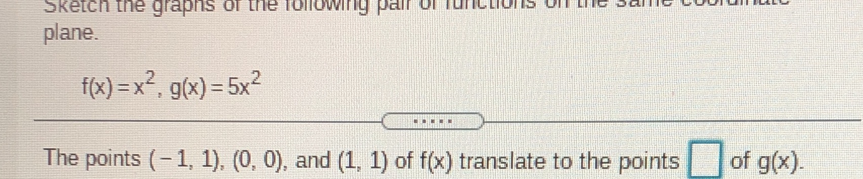 How do I find the points of the second equation?