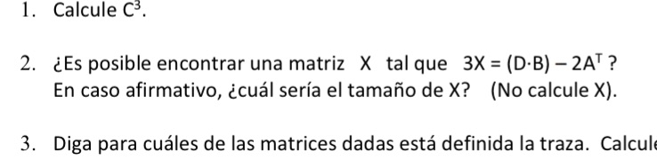 2. 2. Es posible encontrar una matriz X tal que