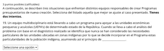 3 puntos posibles (calificables) A continuacion,