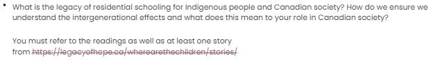 What is the legacy of residential schooling for