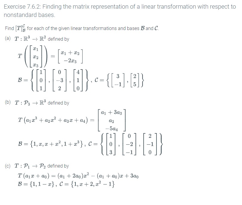 Please help me find the answers Exercise 7.5.2:
