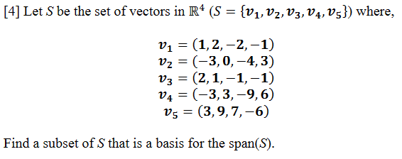 Show work by typing if possible. [4] Let S be the