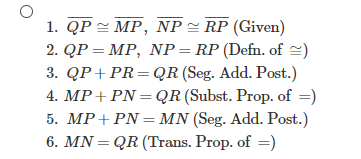 Number 1. Identify the correct two-column proof